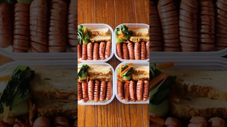 寝坊した朝はウインナーパラダイス弁当に決まり🌭💖