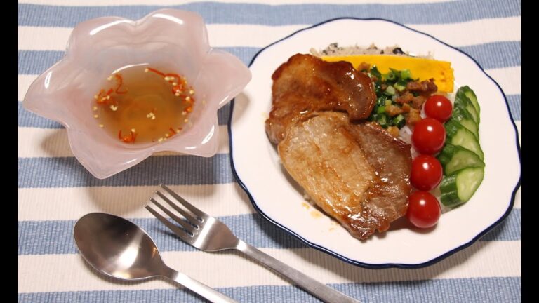 Cơm Tấm sườn chả - ベトナムのコムタン - How to make Vietnamese Com Tam