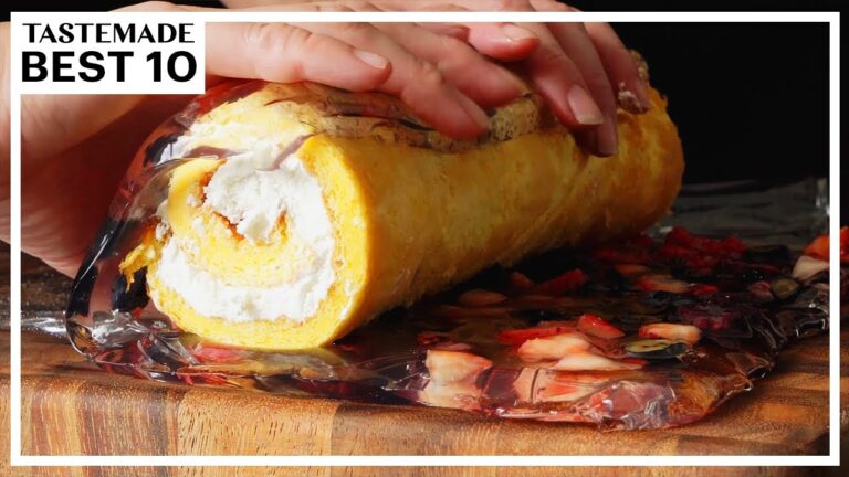 【たっぷりクリーム詰めた】ロールケーキレシピ BEST10