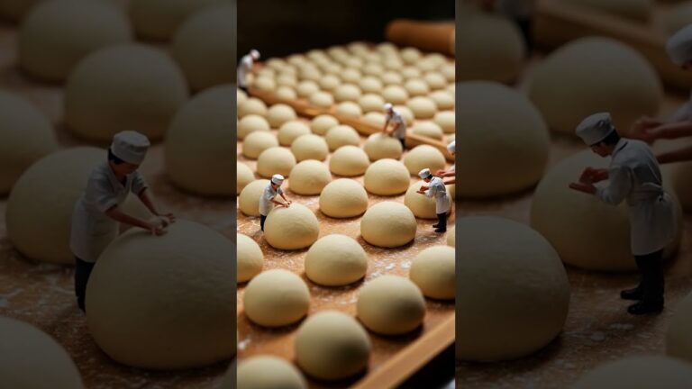 小人たちのみたらし団子職人｜炭火で香ばしく仕上げる職人技 #小人の世界 #みたらし団子 #和菓子 #炭火焼き