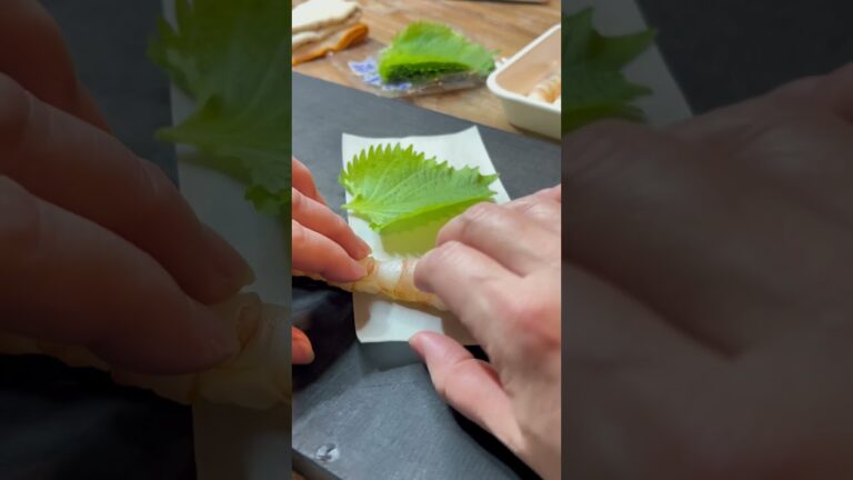 1本丸ごと！海老春巻き #christmas #春巻き#海老