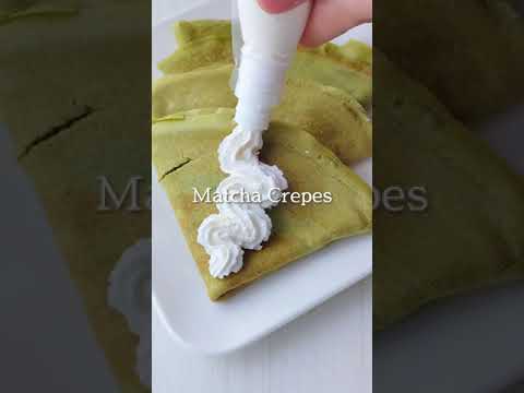 【秋らしいスイーツ】抹茶クレープ