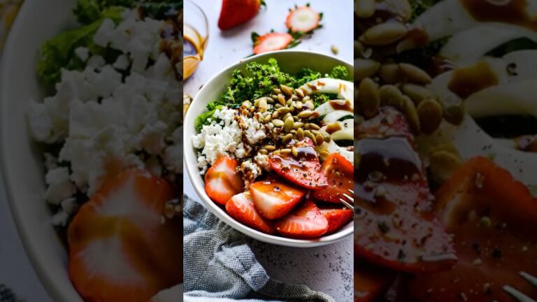 Balsamic Strawberry kale salad!