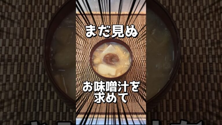 【料理】山芋と梅干しのお味噌汁を求めて #実験 #味噌汁 #ゆっくり料理