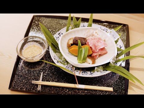 【丸の内の名店レシピを公開！】恵比寿 笹岡　夏野菜と牛肉の冷しゃぶ仕立て