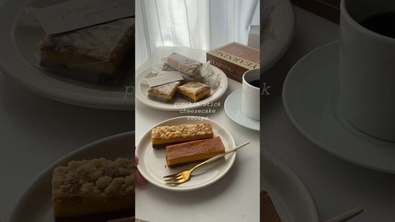 カボチャスティックチーズケーキレシピ🍂#shortvideo #youtubeshorts #short #ハロウィン #ハロウィンスイーツ