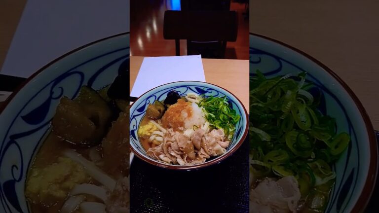 #丸亀製麺 #うどん #鬼おろし #豚しゃぶ #天ぷら #食事 #冷やしうどん