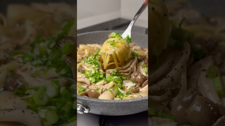 3ヶ月で7kg痩せたずぼら痩せレシピ＼ 和風きのこスープパスタ ／