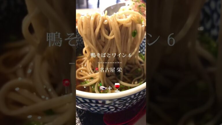 令和の蕎麦の名店はココ❗️名古屋 栄『鴨そばとワイン 6(ロク)』