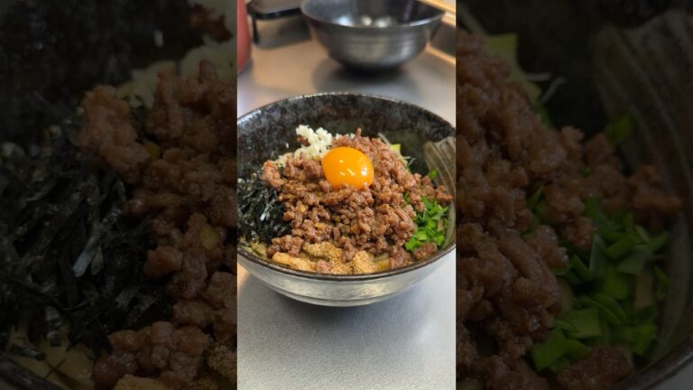 おうちで作れる台湾まぜそばのレシピ #料理 #料理動画 #台湾まぜそば #レシピ動画