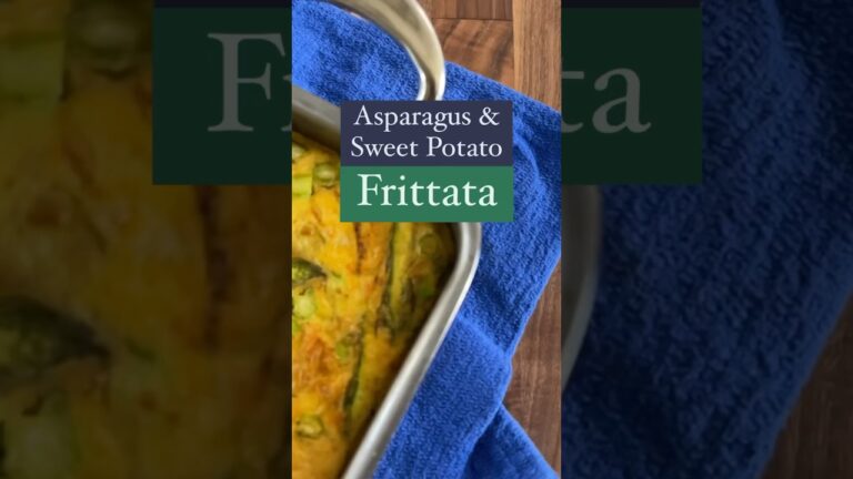 Asparagus & Sweet Potato Frittata #cooking #shorts