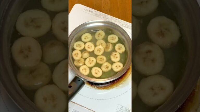 バナナとキウイのフルーツ寒天の作り方＜japanese food＞　#shorts #cooking