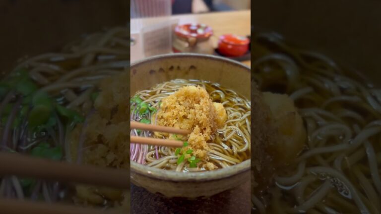 小海老の天ぷら蕎麦 by そばの実 #shorts #蕎麦 #soba