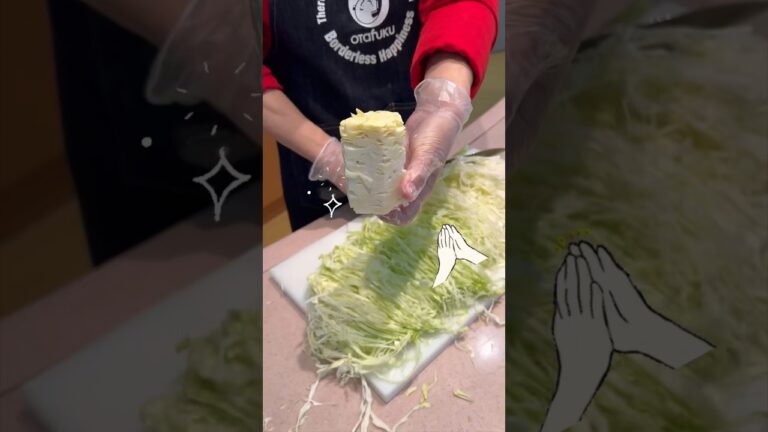 キャベツの仕込み　#shorts #オタフクソース #お好み焼き #キャベツ #オタフク