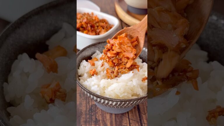 こんなに簡単なの‼️手軽にできる自家製鮭フレーク