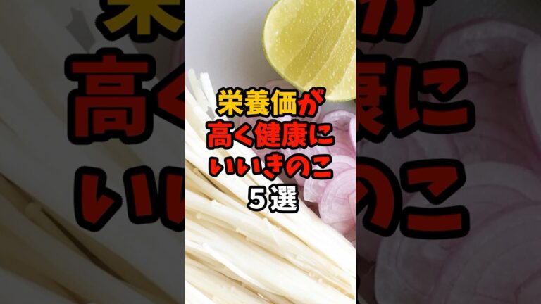 9割が知らない?栄養価が高く健康にいいきのこ5選 #食のひみつ #食べ物  #雑学  #健康豆知識  #栄養 #キノコ  #shorts