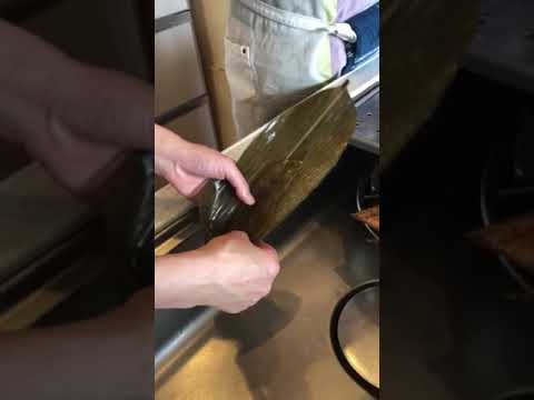 中華ちまき笹の包み方