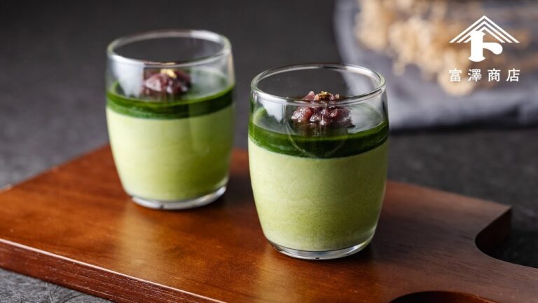 アガーで作る!基本の抹茶プリン / お菓子のレシピ