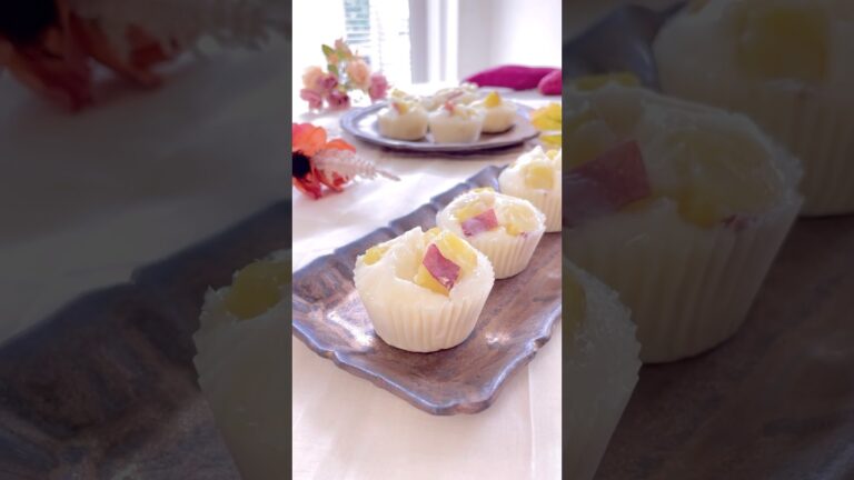 さつまいもの米粉蒸しパン　#簡単レシピ #さつまいも #さつまいもスイーツ #米粉スイーツ #米粉蒸しパン