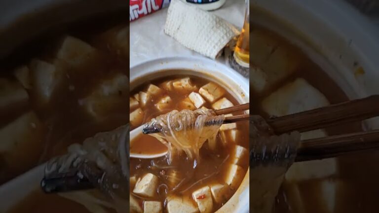 今日は麻婆豆腐に春雨入れたよ🍺😁