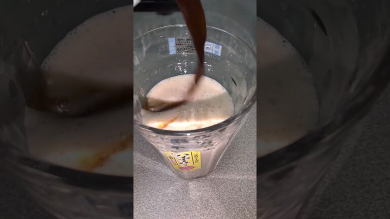 これが朝からバナナコーヒー🤭👀😋🤔#バナナ#コーヒー#スムージー