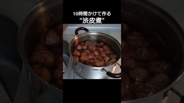 プロが10時間かけて作る究極の“栗の渋皮煮”　#shorts