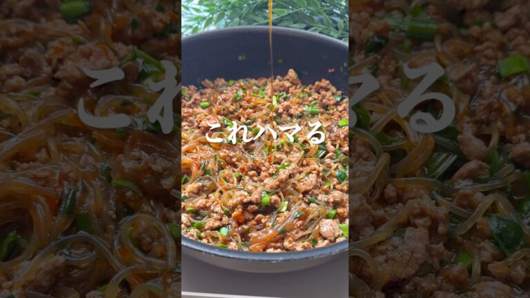 これ白ごはん消える…簡単すぎる【豚ひき肉と春雨のウマ辛麻婆はるさめ】