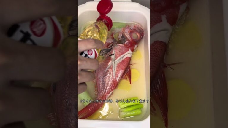 歌舞伎町ホストが作る金目鯛の煮付け🐟 #youtubeshorts #歌舞伎町  #ホスト #歌舞伎町ホスト  #魚 #捌いてみた  #寿司 #刺身  #料理 #料理男子  #金目鯛  #煮付け