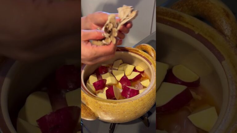 さつまいもと鶏肉の炊き込みご飯 #料理 #簡単レシピ #shorts