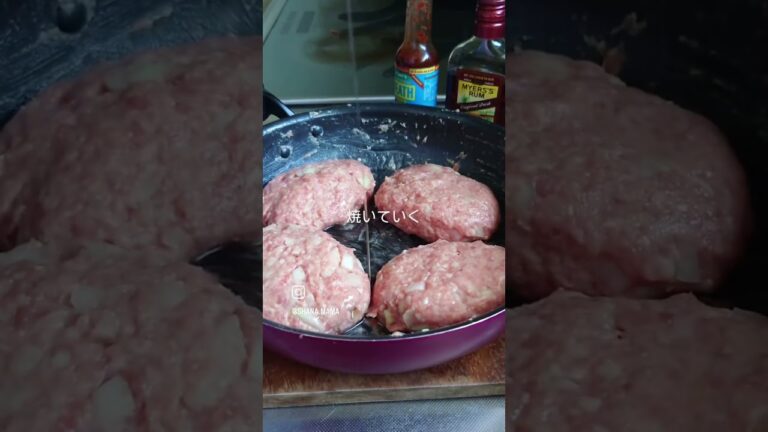 なんとハンバーグまでワンパンで😆✨あの大人気ダブルおろしの和風ハンバーグをフライパン1つであっという間につくちゃいましたよ😋🌿