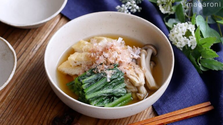 【小松菜としめじの煮浸し】冷やしても温かくてもおいしい！作り置きにも♪