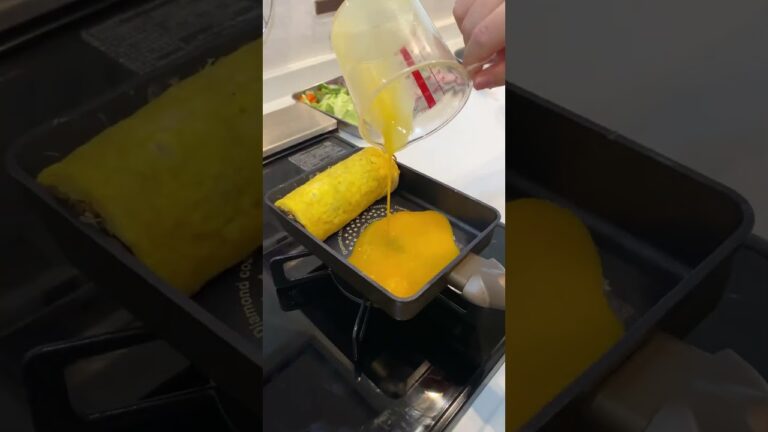 [1000万回再生] 全SNSでバズったオムそば弁当 ＃弁当 #オムそば#焼そば #asmr