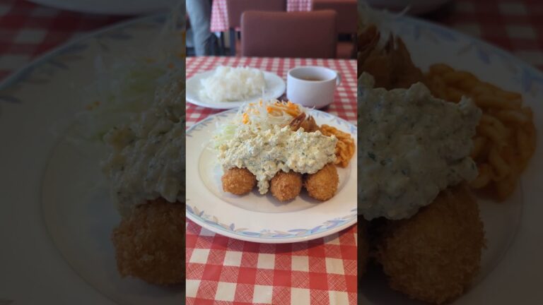 タルタルたっぷりの『海老フライ定食』復刻西洋食堂 紅梅ダイナー 大阪（南森町・大阪天満宮） #大阪ランチ
