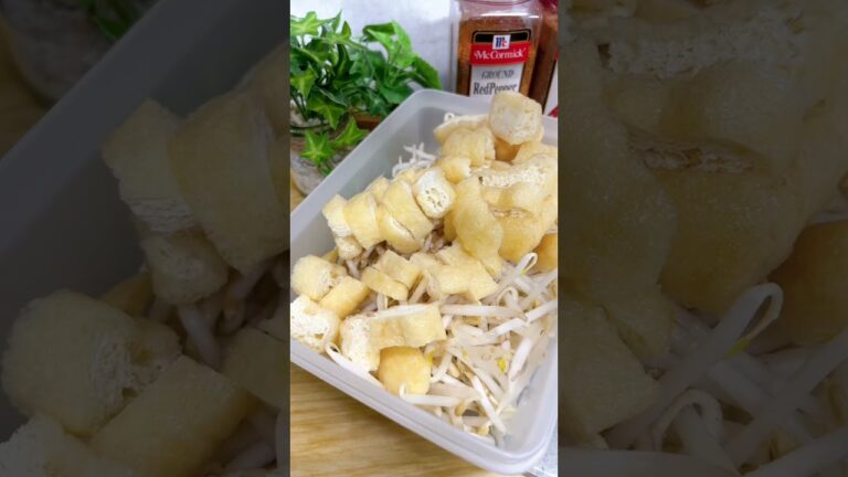 🍴帰宅後10分でつくる副菜レシピ🍴"もやしと油揚げのナムル"簡単なのに絶品‼️洗い物も少ない一石二鳥😁