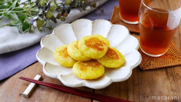 【豆腐のさつまいももち】材料3つですぐ作れる！やさしい甘さ♪