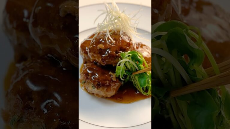 【料理ASMR】この照りがたまらない 白菜入り肉団子甘酢あん ＃Shorts