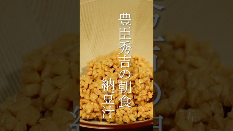 豊臣秀吉の朝食　納豆汁