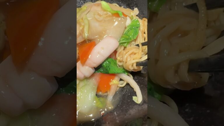 海鮮あんかけ焼きそば 餃子の王将4月限定販売 #Shorts