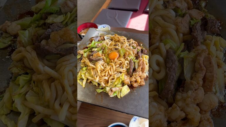 ご当地アイドルびっくり4兄弟の美味すぎる名物の味噌焼肉ホルモンうどん🍜🥩【三重 びっくりや】