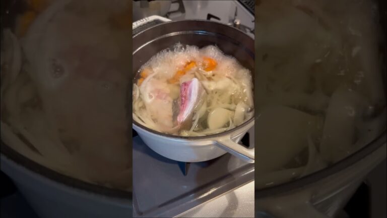 ＼生臭さなし／魚のあら汁 レシピはコメント欄に記載 #shorts