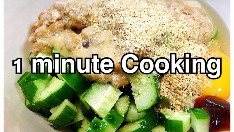 【１分動画】超疲れてもう無理です！っていう時でも作れるズボラひとりごはん【ヘルシー】