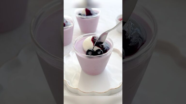 夏にぴったり！ブルーベリーヨーグルトムース🫐✨#shorts  #夏スイーツ #簡単お菓子