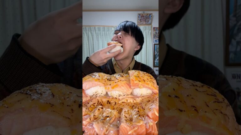 コメント返信しながら炙りチーズサーモン作った #料理 #サーモン #チーズ