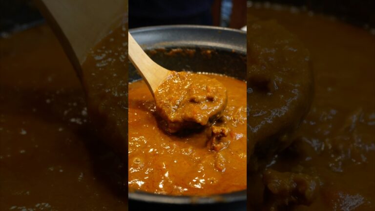 スパイスから作る旨み極牛すじカレー Beef Tendon Curry 🤤 #shorts