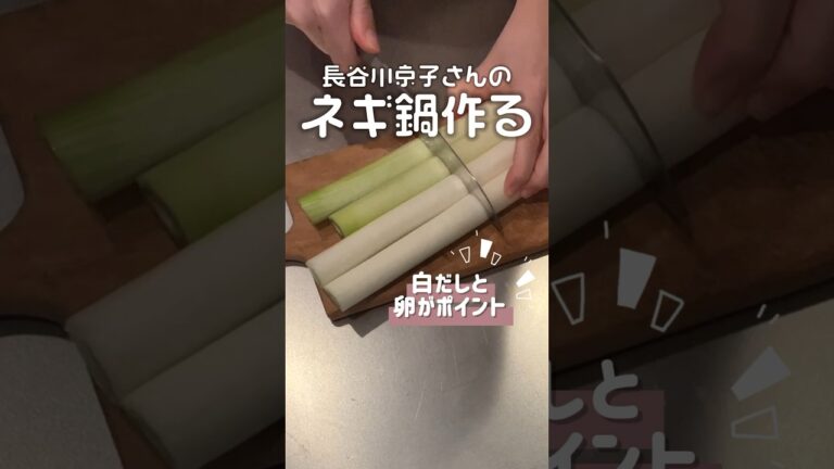長谷川京子さんのネギ鍋を作る #簡単レシピ #同棲ごはん #料理 #鍋 #shorts