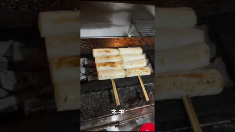 ＃炭火焼き花火 ししとう派長ネギ派 どっちが好きでスカ？  ＃野菜 ＃焼き鳥