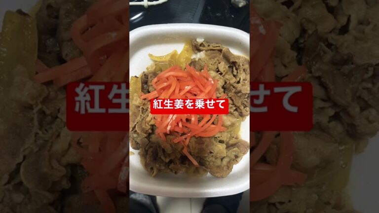 すき家の牛丼（中盛り）