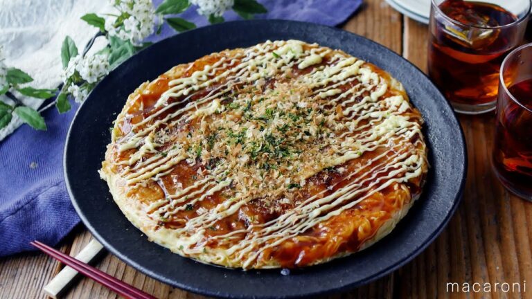 【そうめんお好み焼き】外はカリッと中はもっちり！ボリューム満点レシピ♪