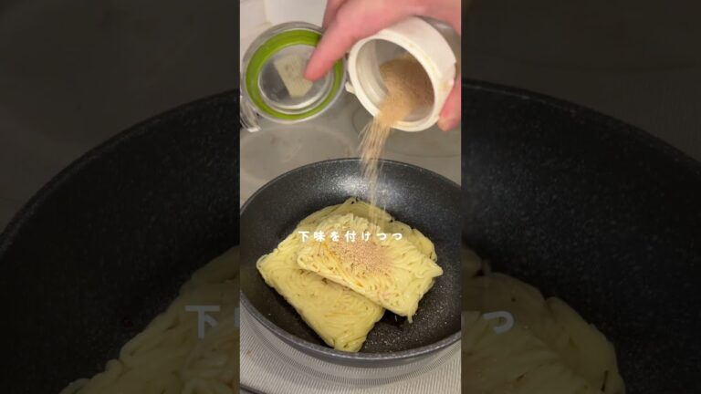 【3分で作れるガッツリご飯】明太バター焼きそばが最高すぎた、、 #簡単レシピ #焼きそば #自炊