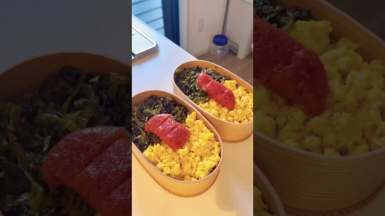 【お弁当作り】忙しい朝に明太高菜弁当という選択肢🍱 #shorts